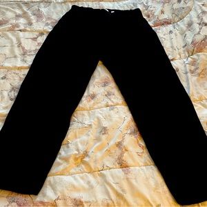 Vince black pull on elastic waist 100% viscose pants with pockets, size S office